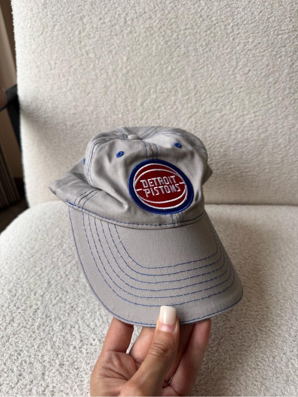 Unisex Gray Detroit Pistons Cap